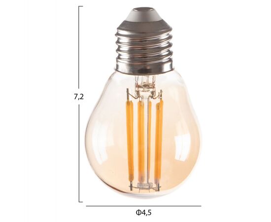 ΛΑΜΠΤΗΡΑΣ HM4046.02 LED FILAMENT 6W E27 3000K GOLD DIMMABLE - ΦΩΤΙΣΜΟΣ ΟΙΚΟΝΟΜΙΑΣ στο Milonadakis.gr