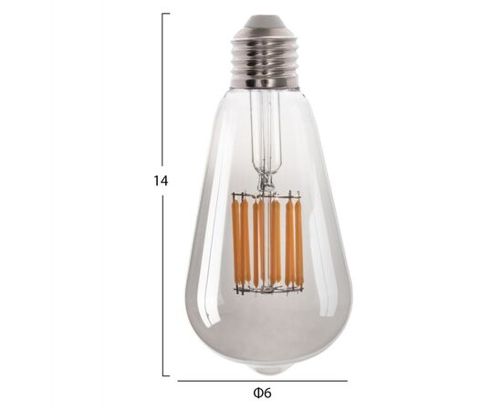 ΛΑΜΠΤΗΡΑΣ HM4189.03 LED FILAMENT 12W E27 3000K SMOKE - ΦΩΤΙΣΜΟΣ ΟΙΚΟΝΟΜΙΑΣ στο Milonadakis.gr