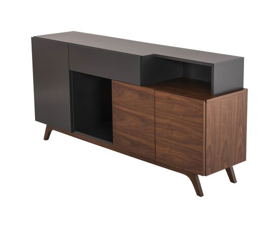 ΜΠΟΥΦΕΣ PREDA HM9747 MDF ΜΕ ΚΑΡΥΔΙ & ΣΚΟΥΡΟ ΓΚΡΙ ΚΑΠΛΑΜΑ 167x28-40x80Υεκ. - ΜΠΟΥΦΕΔΕΣ-ΚΟΝΣΟΛΕΣ στο Milonadakis.gr