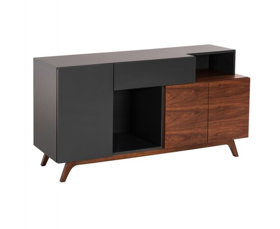 ΜΠΟΥΦΕΣ PREDA HM9747 MDF ΜΕ ΚΑΡΥΔΙ & ΣΚΟΥΡΟ ΓΚΡΙ ΚΑΠΛΑΜΑ 167x28-40x80Υεκ. - ΜΠΟΥΦΕΔΕΣ-ΚΟΝΣΟΛΕΣ στο Milonadakis.gr
