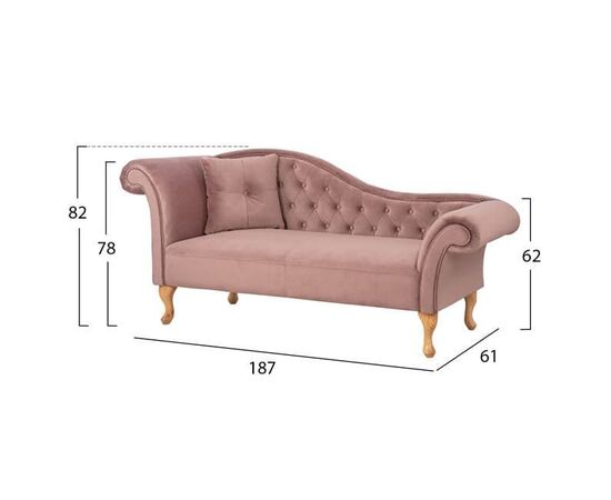 ΑΝΑΚΛΙΝΔΡΟ T.CHESTERFIELD NIOVI HM3007.05 ΣΑΠΙΟ ΜΗΛΟ ΒΕΛΟΥΔΟ-ΠΟΔΙΑ ΦΥΣΙΚΟ 187x61x82Υεκ - ΑΝΑΚΛΙΝΔΡΑ στο Milonadakis.gr