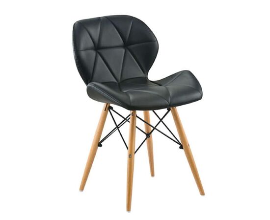 Καρέκλα Τραπεζαρίας Ξύλινη 4τμχ Margo Μαύρο PU 39x52x72εκ. - ΚΑΡΕΚΛΕΣ - ΠΟΛΥΘΡΟΝΕΣ ΕΣ. στο Milonadakis.gr