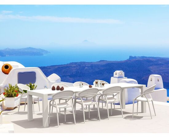 Σετ Τραπεζαρίας 9τμχ Vegas Sunset Dark Grey 100X260/300Χ75εκ. - ΣΕΤ ΤΡΑΠΕΖΑΡΙΕΣ στο Milonadakis.gr