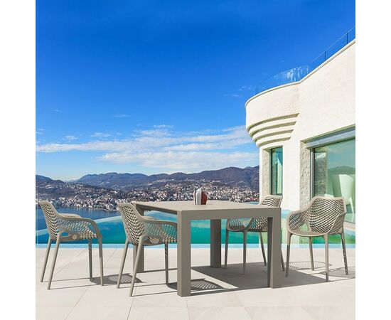 Σετ Τραπεζαρίας 5τμχ Vegas Air XL Taupe 100X100/140Χ75εκ. - ΣΕΤ ΤΡΑΠΕΖΑΡΙΕΣ στο Milonadakis.gr