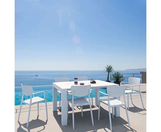 Σετ Τραπεζαρίας 7τμχ Vegas Loft White 100X100/140Χ75εκ. - ΣΕΤ ΤΡΑΠΕΖΑΡΙΕΣ στο Milonadakis.gr