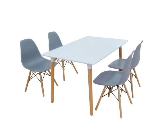 Σετ Τραπεζαρίας Loft Grey Randy 5τμχ 120Χ80X72εκ. - ΤΡΑΠΕΖΑΡΙΕΣ στο Milonadakis.gr