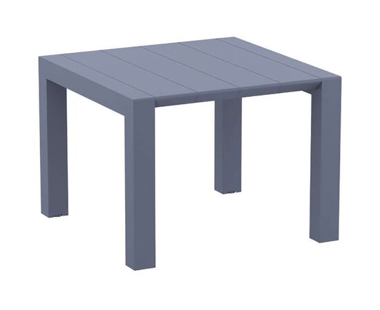 VEGAS DARK GREY 100X100/140Χ75εκ. ΕΠΕΚΤ. ΤΡΑΠΕΖΙ ΠΟΛ/ΝΙΟΥ - ΤΡΑΠΕΖΙΑ ΕΞ. ΧΩΡΟΥ στο Milonadakis.gr
