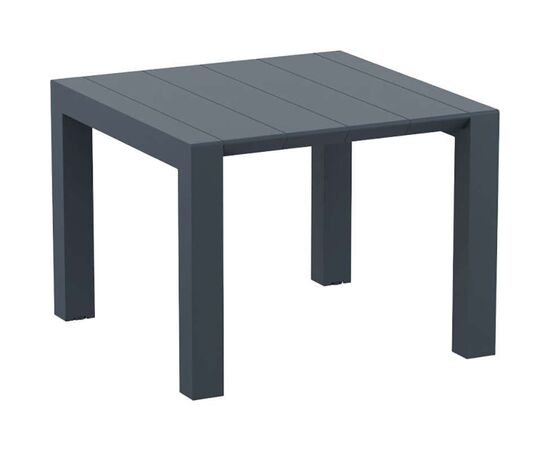 VEGAS RATTAN DARK GREY 100X100/140Χ75εκ. ΕΠΕΚΤ.ΤΡΑΠΕΖΙ - ΤΡΑΠΕΖΙΑ ΕΞ. ΧΩΡΟΥ στο Milonadakis.gr