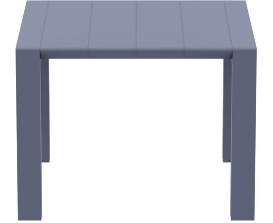 VEGAS DARK GREY 100X100/140Χ75εκ. ΕΠΕΚΤ. ΤΡΑΠΕΖΙ ΠΟΛ/ΝΙΟΥ - ΤΡΑΠΕΖΙΑ ΕΞ. ΧΩΡΟΥ στο Milonadakis.gr