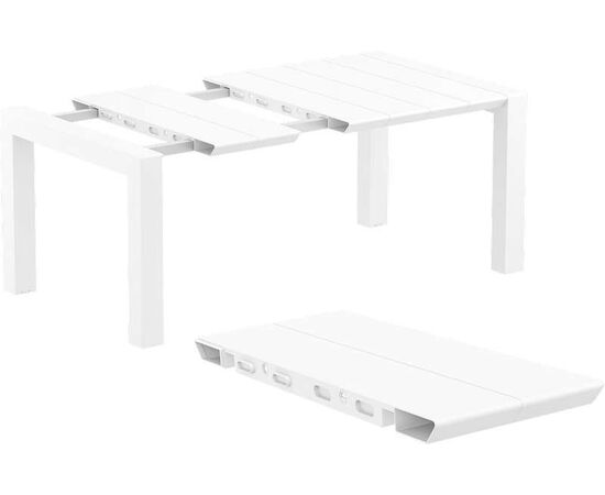VEGAS WHITE 100X100/140Χ75εκ. ΕΠΕΚΤ.ΤΡΑΠΕΖΙ ΠΟΛ/ΝΙΟΥ - ΤΡΑΠΕΖΙΑ ΕΞ. ΧΩΡΟΥ στο Milonadakis.gr