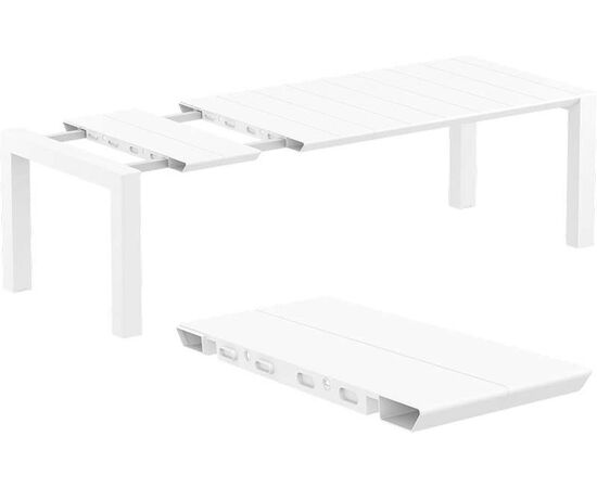 VEGAS WHITE 100X180/220Χ75εκ. ΕΠΕΚΤ.ΤΡΑΠΕΖΙ ΠΟΛ/ΝΙΟΥ - ΤΡΑΠΕΖΙΑ ΕΞ. ΧΩΡΟΥ στο Milonadakis.gr