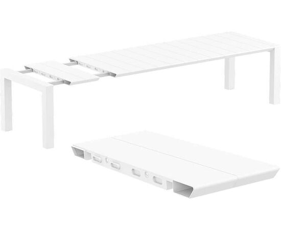 VEGAS WHITE 100X260/300Χ75εκ. ΕΠΕΚΤ.ΤΡΑΠΕΖΙ ΠΟΛ/ΝΙΟΥ - ΤΡΑΠΕΖΙΑ ΕΞ. ΧΩΡΟΥ στο Milonadakis.gr