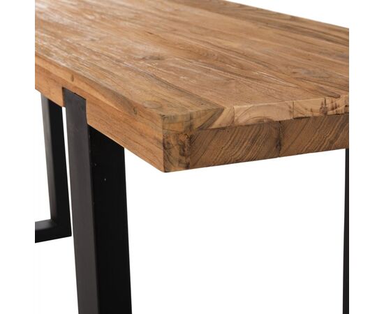 ΚΟΝΣΟΛΑ SHIRE HM9800 ΑΝΑΚΥΚΛΩΜΕΝΟ ΞΥΛΟ TEAK-ΜΑΥΡΕΣ ΜΕΤΑΛΛΙΚΕΣ ΒΑΣΕΙΣ 240x50x90Yεκ - ΜΠΟΥΦΕΔΕΣ-ΚΟΝΣΟΛΕΣ στο Milonadakis.gr