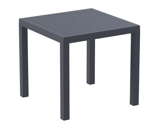 ARES ΤΡΑΠΕΖΙ 80Χ80Χ75εκ. DARK GREY ΠΟΛ/ΝΙΟΥ - ΤΡΑΠΕΖΙΑ ΕΞ. ΧΩΡΟΥ στο Milonadakis.gr