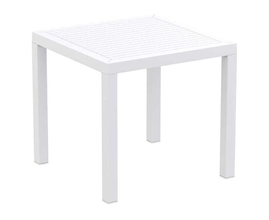 ARES ΤΡΑΠΕΖΙ 80Χ80Χ75εκ. WHITE ΠΟΛ/ΝΙΟΥ - ΤΡΑΠΕΖΙΑ ΕΞ. ΧΩΡΟΥ στο Milonadakis.gr
