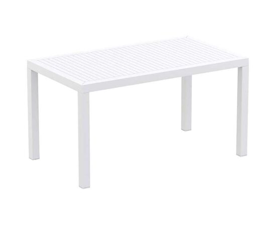 ARES ΤΡΑΠΕΖΙ 140Χ80Χ75εκ. WHITE ΠΟΛ/ΝΙΟΥ - ΤΡΑΠΕΖΙΑ ΕΞ. ΧΩΡΟΥ στο Milonadakis.gr