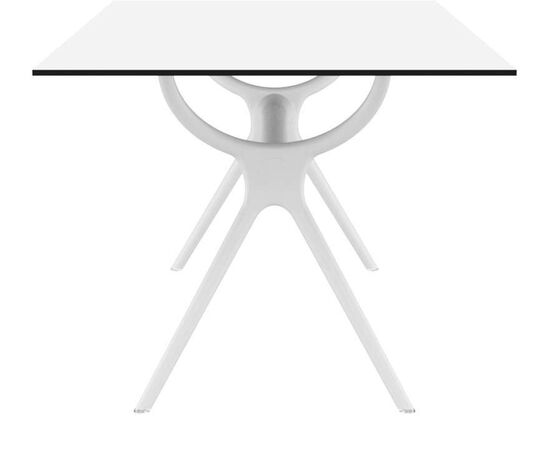 AIR ΤΡΑΠΕΖΙ 180Χ90Χ74εκ. WHITE LAMINATE 12mm - ΤΡΑΠΕΖΙΑ ΕΞ. ΧΩΡΟΥ στο Milonadakis.gr