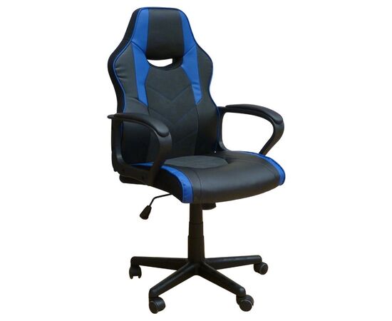 A6210 ΜΑΥΡΟ/ΜΠΛΕ PU ΠΟΛΥΘΡΟΝΑ GAMING - ΚΑΡΕΚΛΕΣ ΓΡΑΦΕΙΟΥ στο Milonadakis.gr