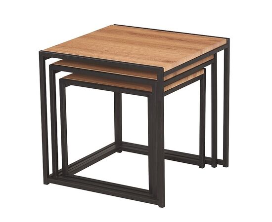 ALBA SET 3 ΤΜΧ ΤΡΑΠΕΖΑΚΙΑ OAK GRAIN - ΤΡΑΠΕΖΑΚΙΑ ΣΑΛΟΝΙΟΥ στο Milonadakis.gr