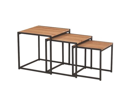ALBA SET 3 ΤΜΧ ΤΡΑΠΕΖΑΚΙΑ OAK GRAIN - ΤΡΑΠΕΖΑΚΙΑ ΣΑΛΟΝΙΟΥ στο Milonadakis.gr