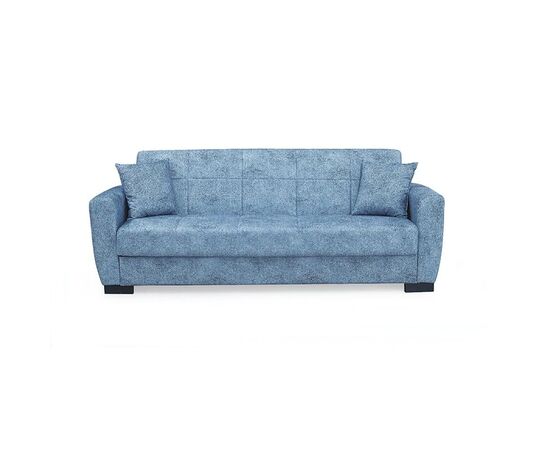 ANIMA BLUE GREY ΥΦΑΣΜΑ 3ΘΕΣΙΟΣ ΚΑΝΑΠΕΣ/ΚΡΕΒΑΤΙ ΜΕ ΑΠΟΘ.ΧΩΡΟ 210X80εκ. - ΚΑΝΑΠΕΔΕΣ-ΣΑΛΟΝΙΑ στο Milonadakis.gr