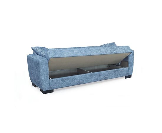 ANIMA BLUE GREY ΥΦΑΣΜΑ 3ΘΕΣΙΟΣ ΚΑΝΑΠΕΣ/ΚΡΕΒΑΤΙ ΜΕ ΑΠΟΘ.ΧΩΡΟ 210X80εκ. - ΚΑΝΑΠΕΔΕΣ-ΣΑΛΟΝΙΑ στο Milonadakis.gr