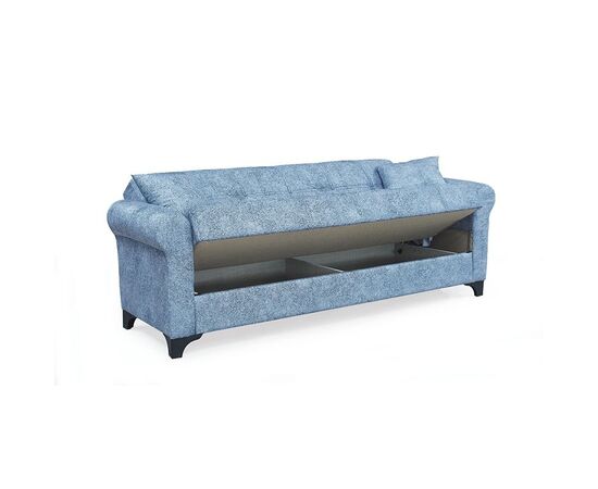 AZUR BLUE GREY ΥΦΑΣΜΑ 3ΘΕΣΙΟΣ ΚΑΝΑΠΕΣ/ΚΡΕΒΑΤΙ ΜΕ ΑΠΟΘ.ΧΩΡΟ 210X80εκ. - ΚΑΝΑΠΕΔΕΣ-ΣΑΛΟΝΙΑ στο Milonadakis.gr