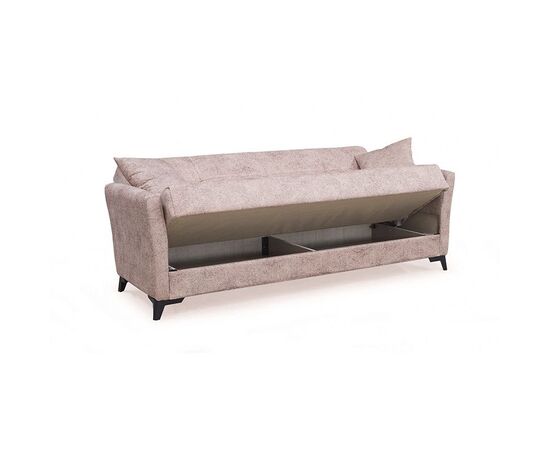 AMELIA LIGHT BROWN ΥΦΑΣΜΑ 3ΘΕΣΙΟΣ ΚΑΝΑΠΕΣ/ΚΡΕΒΑΤΙ ΜΕ ΑΠΟΘ.ΧΩΡΟ 210X80εκ. - ΚΑΝΑΠΕΔΕΣ-ΣΑΛΟΝΙΑ στο Milonadakis.gr