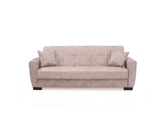 ANIMA LIGHT BROWN ΥΦΑΣΜΑ 3ΘΕΣΙΟΣ ΚΑΝΑΠΕΣ/ΚΡΕΒΑΤΙ ΜΕ ΑΠΟΘ.ΧΩΡΟ 210X80εκ. - ΚΑΝΑΠΕΔΕΣ-ΣΑΛΟΝΙΑ στο Milonadakis.gr
