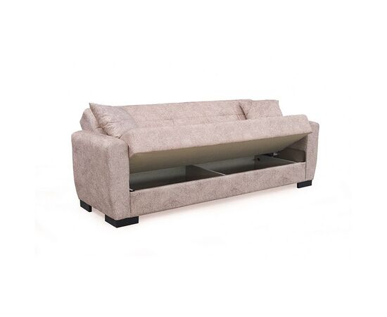 ANIMA LIGHT BROWN ΥΦΑΣΜΑ 3ΘΕΣΙΟΣ ΚΑΝΑΠΕΣ/ΚΡΕΒΑΤΙ ΜΕ ΑΠΟΘ.ΧΩΡΟ 210X80εκ. - ΚΑΝΑΠΕΔΕΣ-ΣΑΛΟΝΙΑ στο Milonadakis.gr