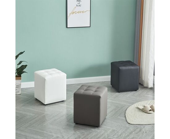 CUBE WHITE PU ΣΚΑΜΠΟ 35X35X42εκ. - ΠΟΥΦ - ΣΚΑΜΠΟ - ΜΠΑΟΥΛΟ στο Milonadakis.gr