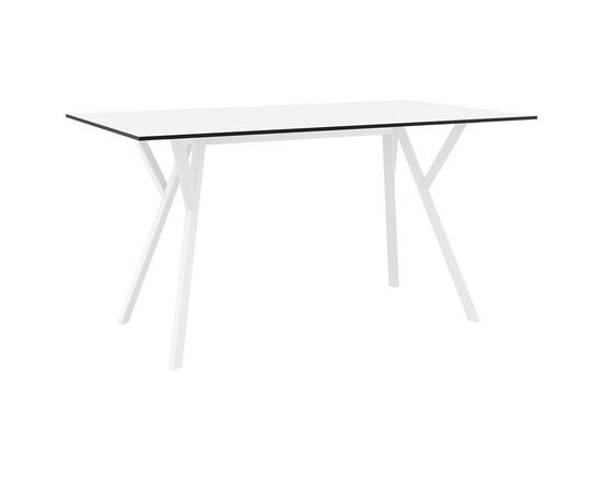 MAX ΤΡΑΠΕΖΙ 140X80Χ74εκ. WHITE LAMINATE 12mm - ΤΡΑΠΕΖΙΑ ΕΞ. ΧΩΡΟΥ στο Milonadakis.gr