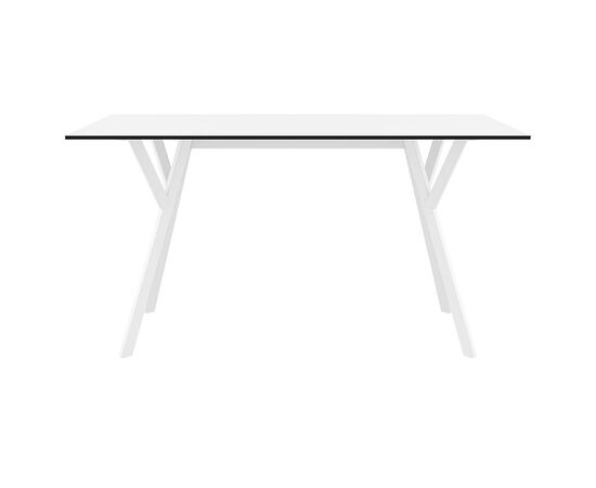 MAX ΤΡΑΠΕΖΙ 140X80Χ74εκ. WHITE LAMINATE 12mm - ΤΡΑΠΕΖΙΑ ΕΞ. ΧΩΡΟΥ στο Milonadakis.gr