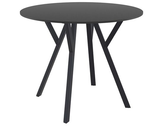 MAX ΤΡΑΠΕΖΙ Φ90Χ74εκ. BLACK LAMINATE 12mm - ΤΡΑΠΕΖΙΑ ΕΞ. ΧΩΡΟΥ στο Milonadakis.gr
