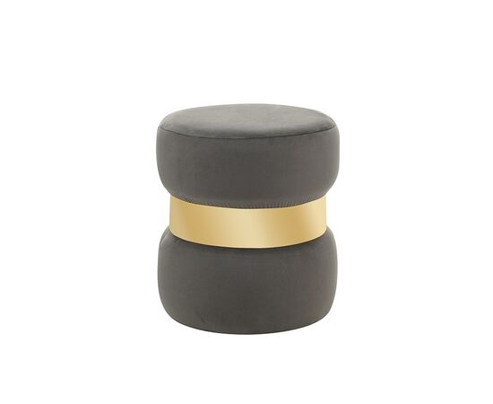 LINDA/R ΣΚΑΜΠΟ GREY VELVET ΥΦΑΣΜΑ Φ.37Χ43εκ. - ΠΟΥΦ - ΣΚΑΜΠΟ - ΜΠΑΟΥΛΟ στο Milonadakis.gr