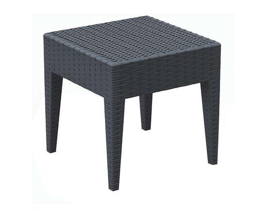 MIAMI DARK GREY ΤΡΑΠΕΖΙ 45Χ45Χ45εκ. ΠΟΛ/ΝΙΟΥ - ΤΡΑΠΕΖΙΑ ΕΞ. ΧΩΡΟΥ στο Milonadakis.gr