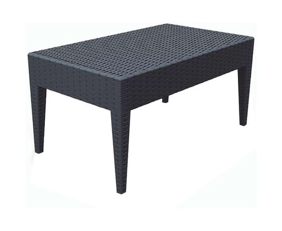 MIAMI DARK GREY ΤΡΑΠΕΖΙ 92Χ53Χ45εκ. ΠΟΛ/ΝΙΟΥ - ΤΡΑΠΕΖΙΑ ΕΞ. ΧΩΡΟΥ στο Milonadakis.gr