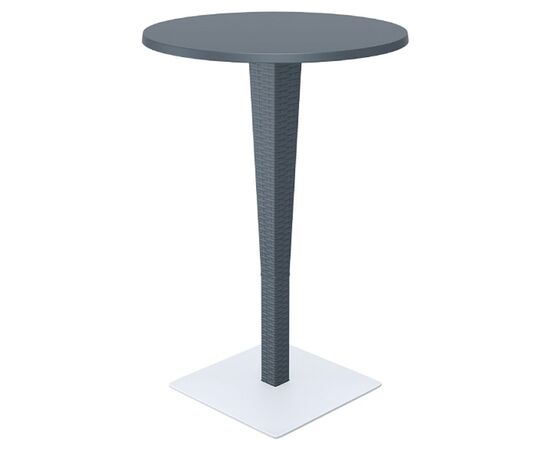 RIVA BAR ΤΡΑΠΕΖΙ Φ70/108εκ. DARK GREY ΠΟΛ/ΝΙΟΥ - ΤΡΑΠΕΖΙΑ ΕΞ. ΧΩΡΟΥ στο Milonadakis.gr