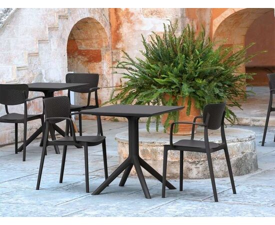 SKY BLACK ΒΑΣΗ 80X80X73εκ. ΠΟΛ/ΝΙΟΥ - ΒΑΣΕΙΣ ΤΡΑΠΕΖΙΩΝ στο Milonadakis.gr