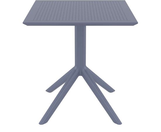 SKY DARK GREY 70X70X74εκ. ΤΡΑΠΕΖΙ ΠΟΛ/ΝΙΟΥ - ΤΡΑΠΕΖΙΑ ΕΞ. ΧΩΡΟΥ στο Milonadakis.gr