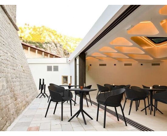 SKY BLACK 60Χ60X74εκ. ΤΡΑΠΕΖΙ ΠΤΥΣ/ΝΟ ΠΟΛ/ΝΙΟΥ - ΤΡΑΠΕΖΙΑ ΕΞ. ΧΩΡΟΥ στο Milonadakis.gr