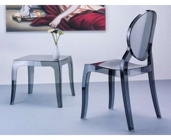 QUEEN BLACK TRANSP.(Σ4)51X51X43εκ. ΤΡΑΠΕΖΙ - ΤΡΑΠΕΖΑΚΙΑ ΣΑΛΟΝΙΟΥ στο Milonadakis.gr