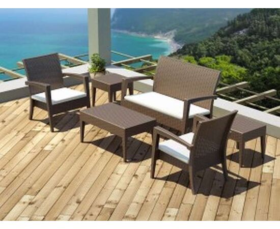 MIAMI BROWN ΤΡΑΠΕΖΙ 92Χ53Χ45εκ. ΠΟΛ/ΝΙΟΥ - ΤΡΑΠΕΖΙΑ ΕΞ. ΧΩΡΟΥ στο Milonadakis.gr