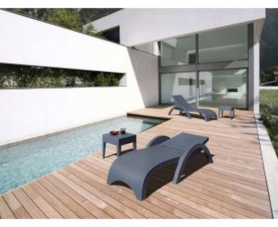 MIAMI DARK GREY ΤΡΑΠΕΖΙ 45Χ45Χ45εκ. ΠΟΛ/ΝΙΟΥ - ΤΡΑΠΕΖΙΑ ΕΞ. ΧΩΡΟΥ στο Milonadakis.gr