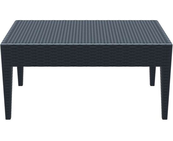 MIAMI DARK GREY ΤΡΑΠΕΖΙ 92Χ53Χ45εκ. ΠΟΛ/ΝΙΟΥ - ΤΡΑΠΕΖΙΑ ΕΞ. ΧΩΡΟΥ στο Milonadakis.gr