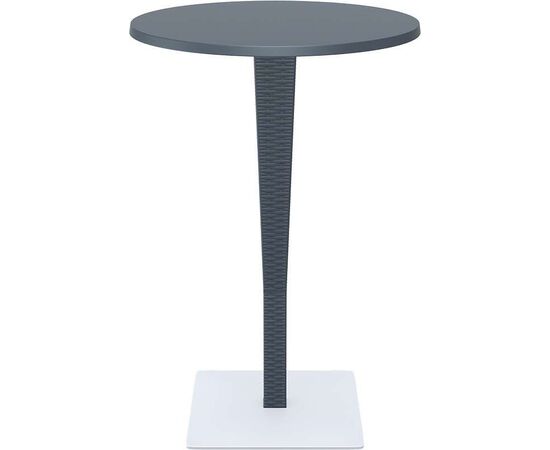 RIVA BAR ΤΡΑΠΕΖΙ Φ70/108εκ. DARK GREY ΠΟΛ/ΝΙΟΥ - ΤΡΑΠΕΖΙΑ ΕΞ. ΧΩΡΟΥ στο Milonadakis.gr