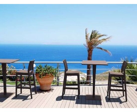 RIVA BAR ΤΡΑΠΕΖΙ 70Χ70Χ108εκ. WHITE ΠΟΛ/ΝΙΟΥ - ΤΡΑΠΕΖΙΑ ΕΞ. ΧΩΡΟΥ στο Milonadakis.gr