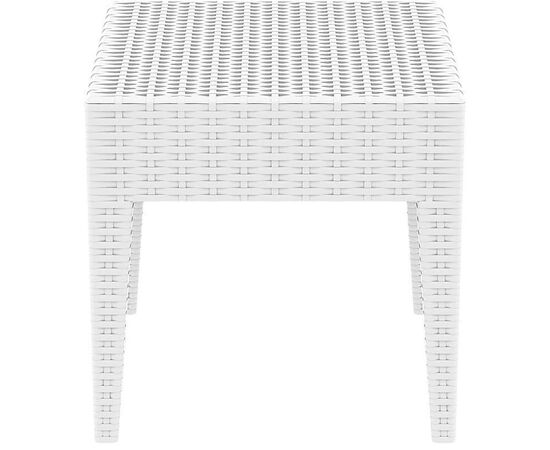 MIAMI WHITE ΤΡΑΠΕΖΙ 45Χ45Χ45εκ. ΠΟΛ/ΝΙΟΥ - ΤΡΑΠΕΖΙΑ ΕΞ. ΧΩΡΟΥ στο Milonadakis.gr