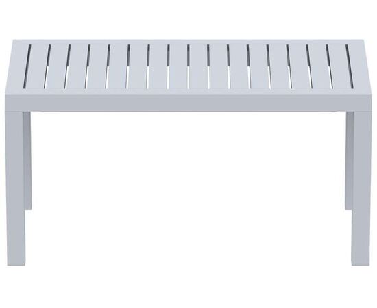 OCEAN SILVER GREY ΤΡΑΠΕΖΙ 90Χ45Χ45εκ. ΠΟΛ/ΝΙΟΥ - ΤΡΑΠΕΖΙΑ ΕΞ. ΧΩΡΟΥ στο Milonadakis.gr