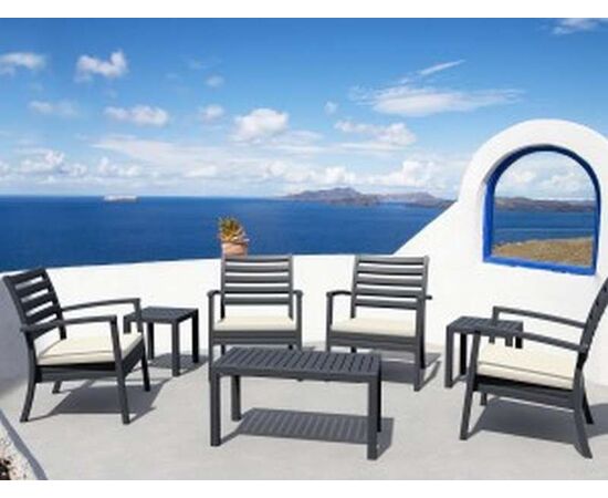 OCEAN DARK GREY ΤΡΑΠΕΖΙ 90Χ45Χ45εκ. ΠΟΛ/ΝΙΟΥ - ΤΡΑΠΕΖΙΑ ΕΞ. ΧΩΡΟΥ στο Milonadakis.gr